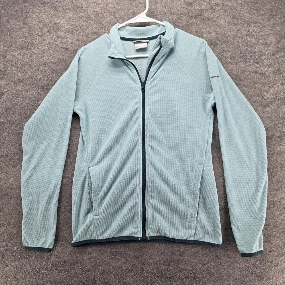 Columbia Jacket Womens S Blue Basic Jacket Full Zip Pockets Breathable